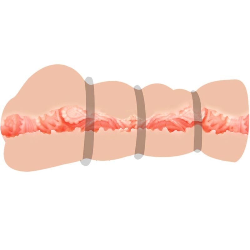 Vagina-Masturbator mit Ringen