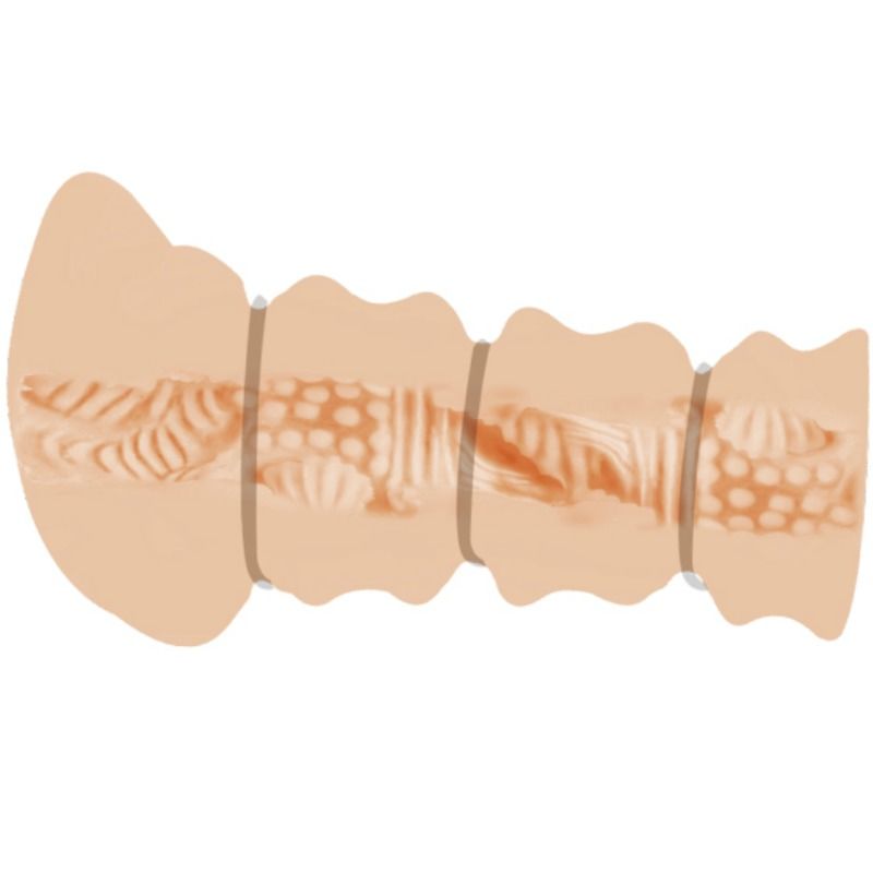 Masturbator mit Ringen Vagina Modell 2