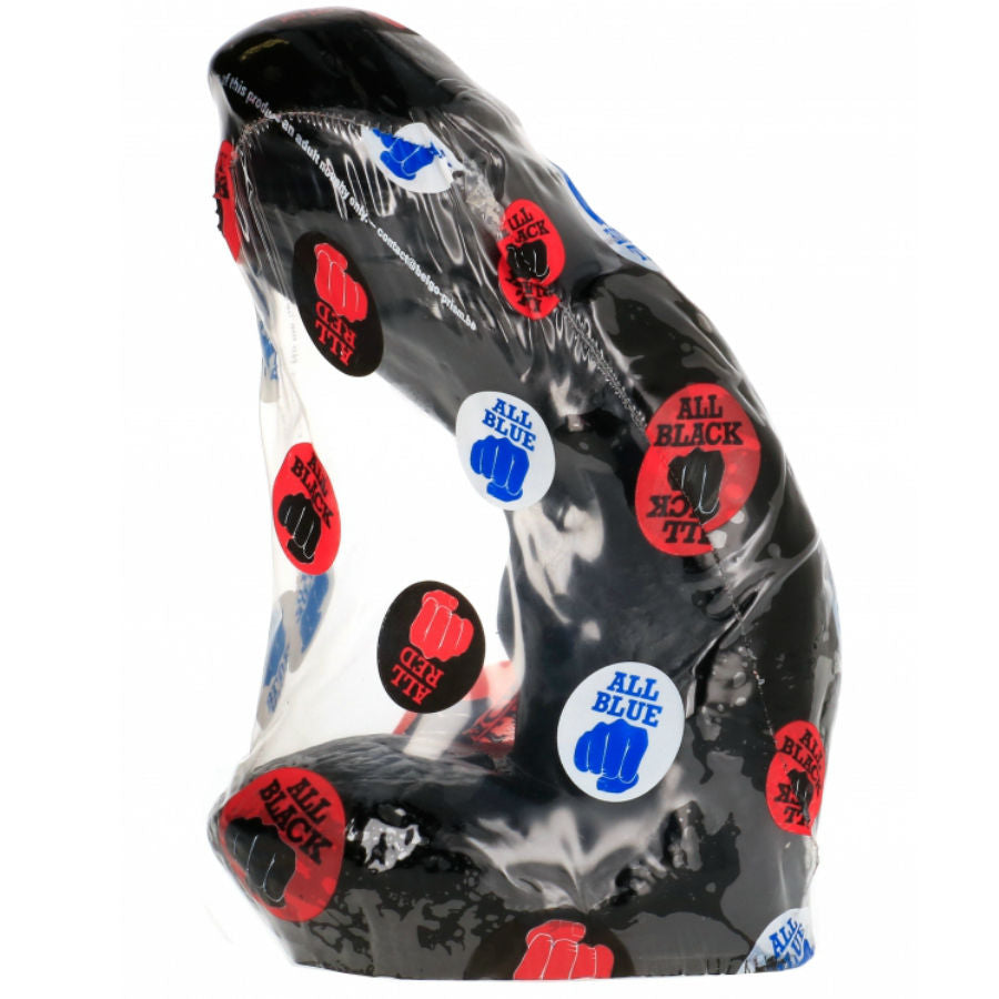 Gode Réaliste 15 cm avec Testicules Silicone Lisse - All Black