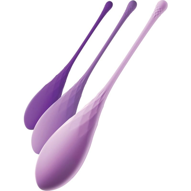 Ensemble Boules de Geisha Kegel Progressif 3 Poids Silicone - Fantasy