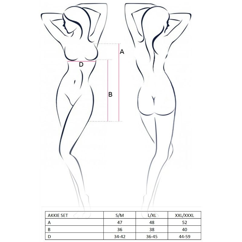 Akkie-Set für Damen, Disfraz Enfernera, L/XL