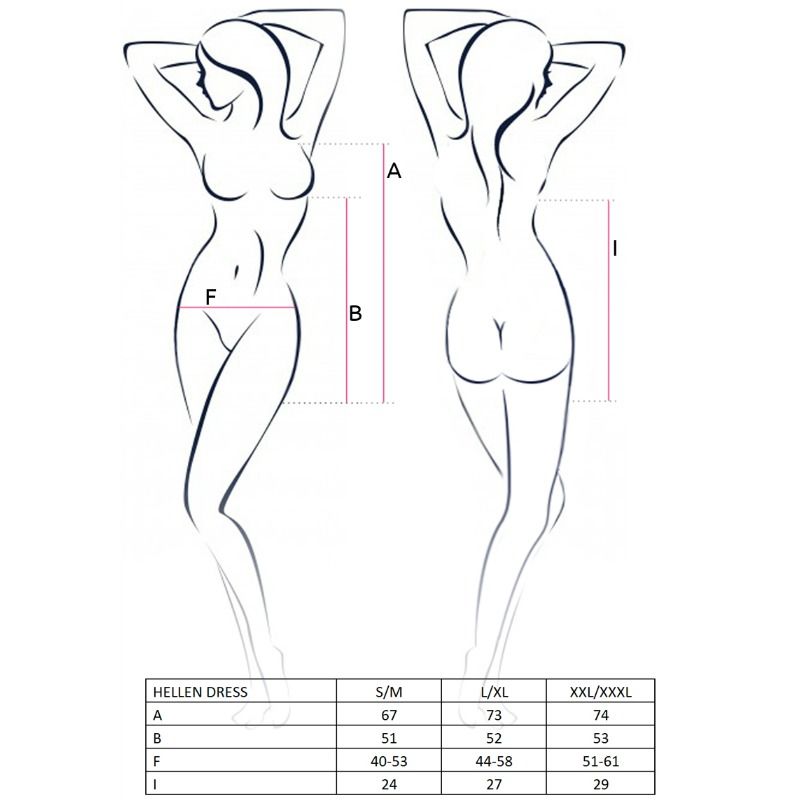 Helles Damen-Kleid und Tanga in Größe L/XL