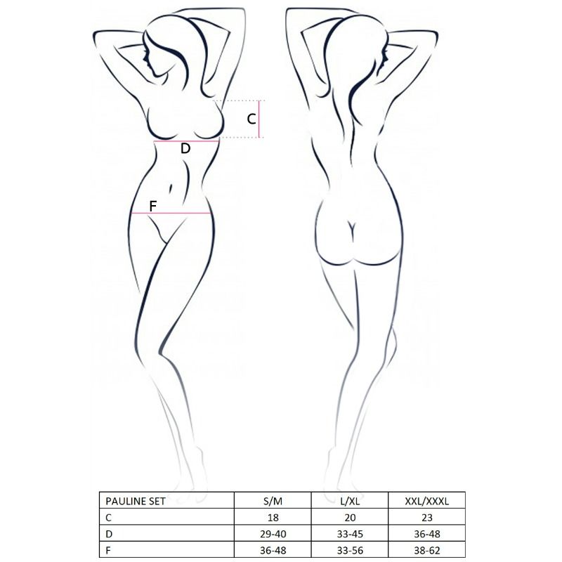 PASSION - DAMEN PAULINE 3-TEILIGES SET GRÖSSE L/XL