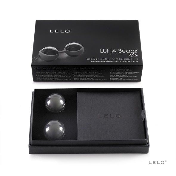 Luna Beads schwarze Kegelkugeln
