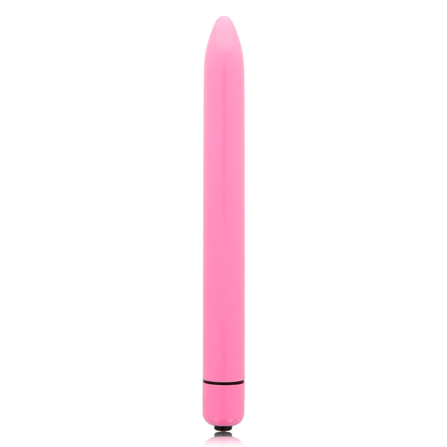 GLÄNZEND - SCHLANKER VIBRATOR IN TIEFEM ROSA