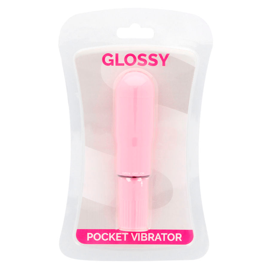 GLÄNZEND - ROSA TASCHENVIBRATOR