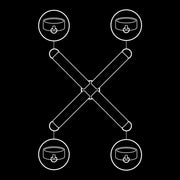 Vegane Lederhandschellen Union