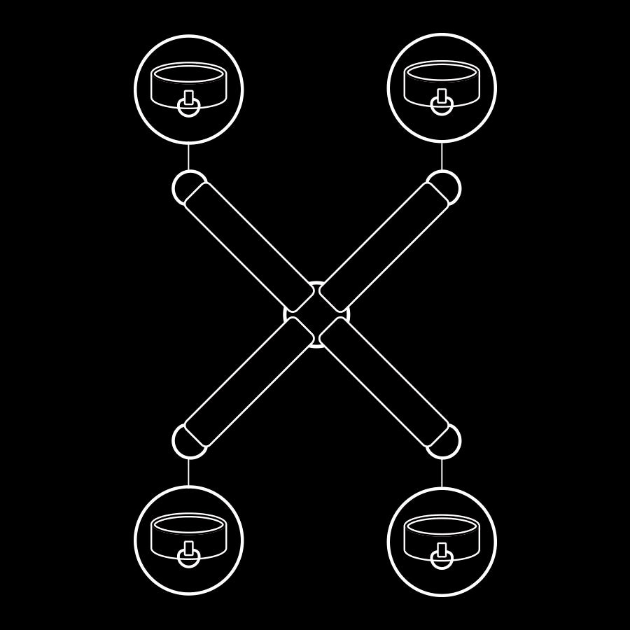 Fetisch-Submissive - Vegane Lederhandschellen