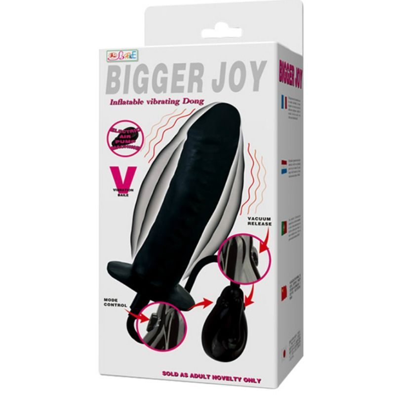Bigger Joy Aufblasbarer Dildo mit Vibration 16 cm