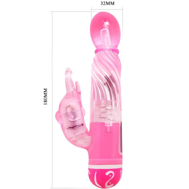 BAILE - VIBRATOR MIT MEHREREN GESCHWINDIGKEITSSTÄRKEN UND ROSA STIMULATOR