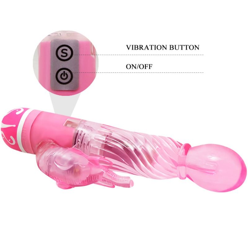 BAILE - VIBRATOR MIT MEHREREN GESCHWINDIGKEITSSTÄRKEN UND ROSA STIMULATOR