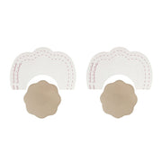 Brustverstärkung + Brustwarzenabdeckungen aus Seide D/F-Cup