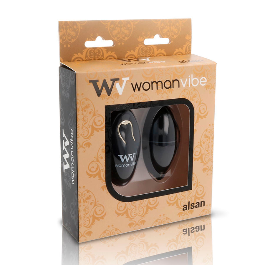 WOMANVIBE - ALSAN EGG FERNBEDIENUNG SCHWARZES SILIKON SCHWARZ