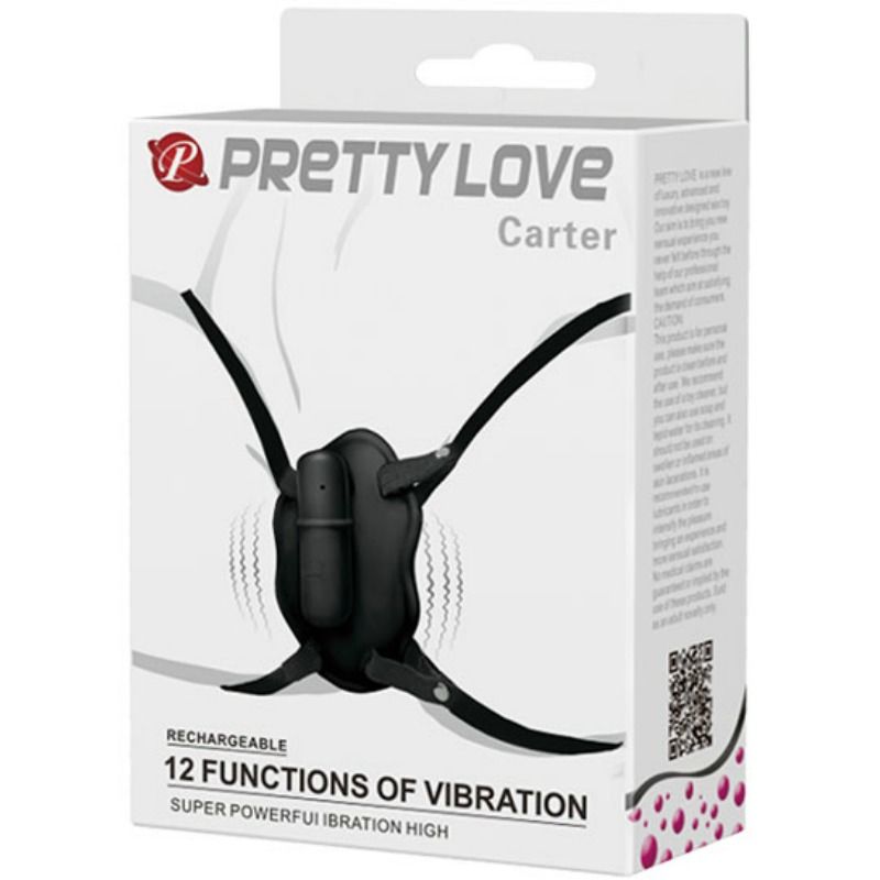 PRETTY LOVE - STRAP ON WITH VIBRATING BALL CARTER