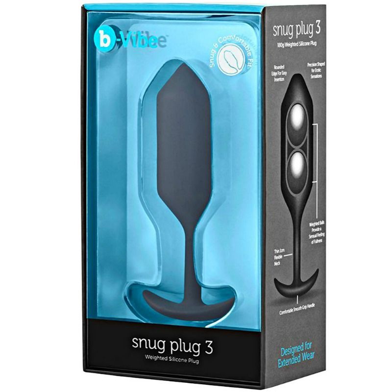 Plug Anal Lesté Snug Plug 3 Silicone Boules Intérieures 180 g - B-Vibe