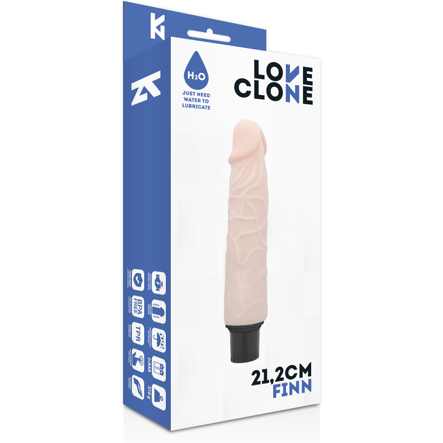 Finn selbstschmierender Vibrator 21,2 cm -o- 3,8 cm
