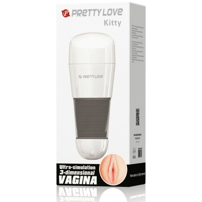 PRETTY LOVE - WEISSER KATZEN-VAGINA-MASTURBATOR