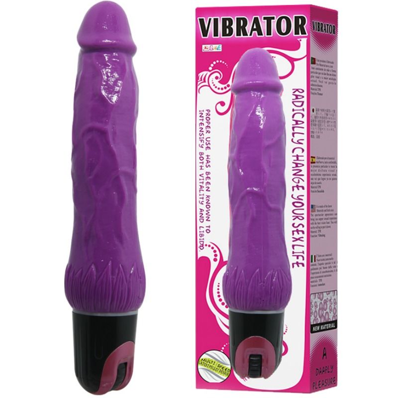 Lilafarbener Vibrator mit mehreren Geschwindigkeiten von Daaply Pleasure