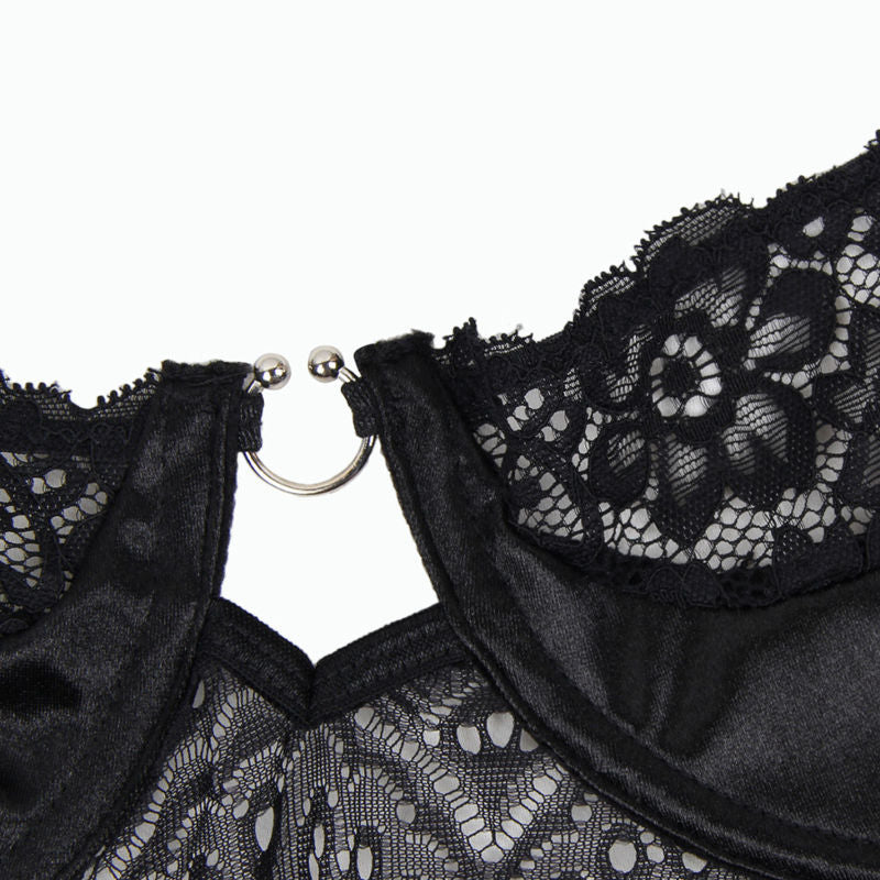 SUBBLIME - KORSETT SUBBLIME SCHWARZES KORSETT UND GÜRTEL S/M