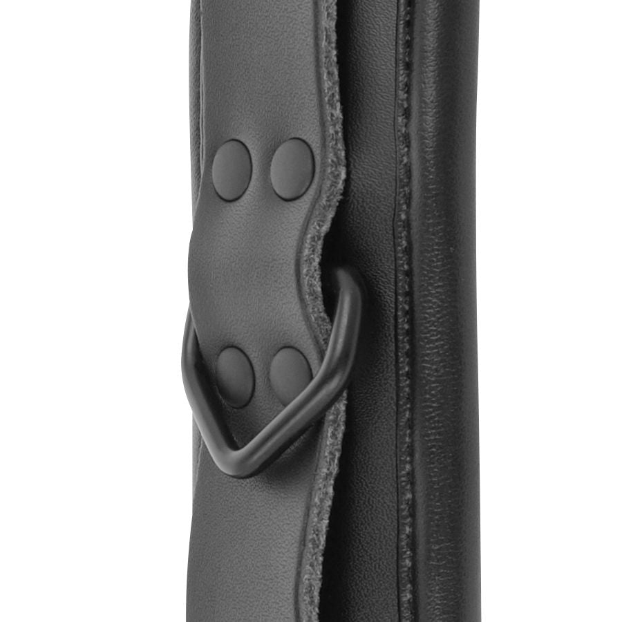 Verstellbare schwarze Lederhandschellen