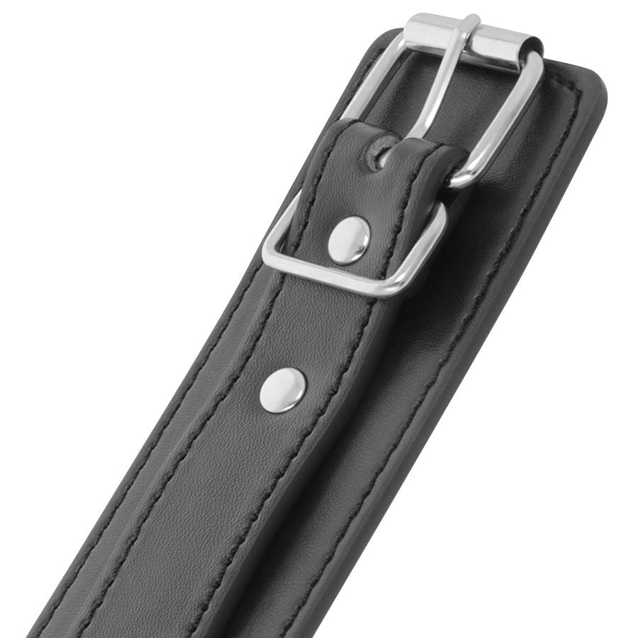 Schwarze verstellbare Handschellen mit doppeltem Verstärkungsband