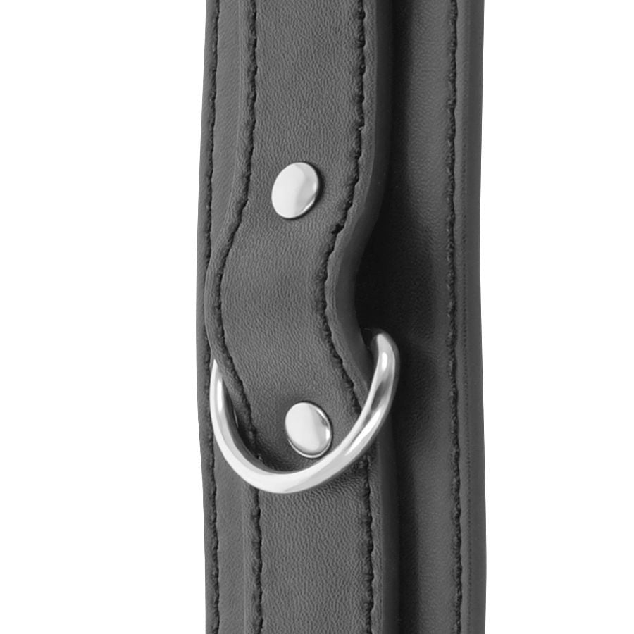 Schwarze verstellbare Handschellen mit doppeltem Verstärkungsband