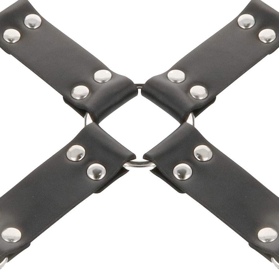 Schwarze Hand- und Fußfesseln aus Leder