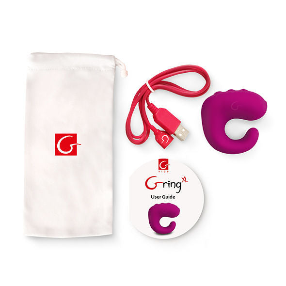G-VIBE - FUN TOYS GRING VIBRATOR RING XL SÜSSHIMBEERE