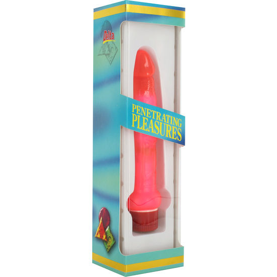 Dünner Analvibrator aus rosa Gelee