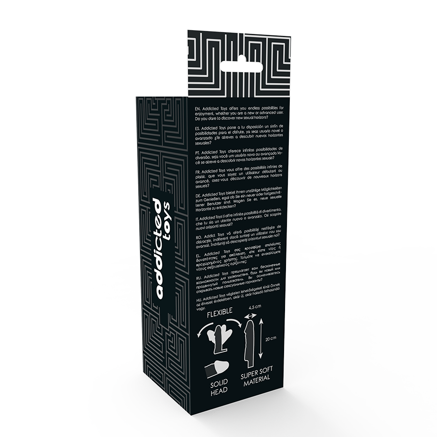 ADDICTED TOYS - SCHWARZE DONG-VERLÄNGERUNG
