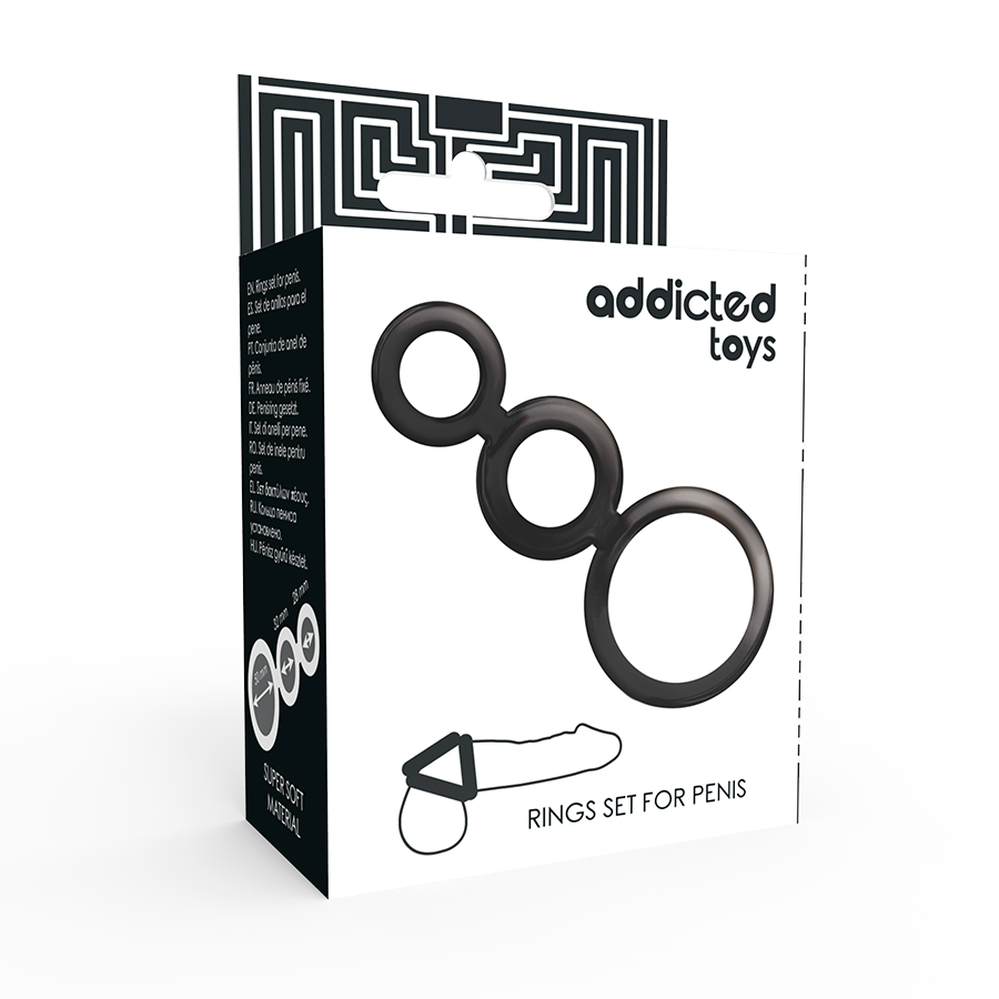 ADDICTED TOYS - PENISRING-SET - RAUCHEN