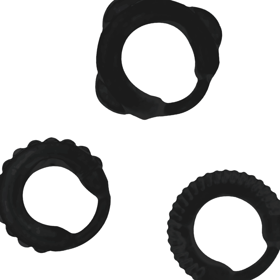 Schwarzes C-Ring-Set