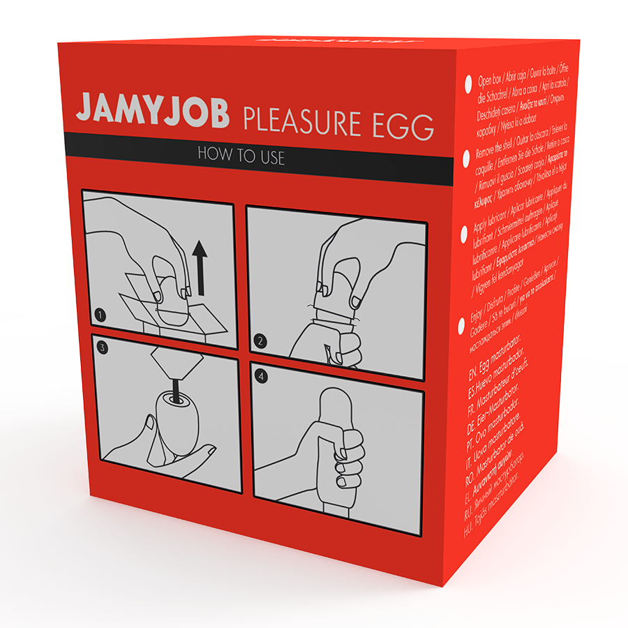 JAMYJOB - EGG RED MASTURBATOR DISKRETE VERSION