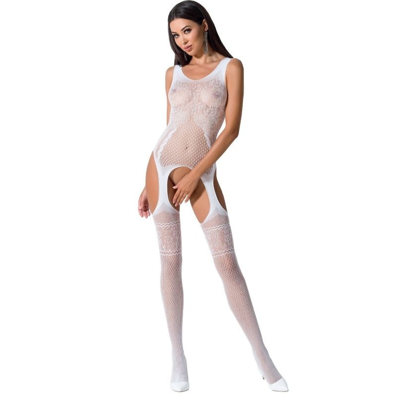 PASSION - DAMEN BS061 ROTER BODYSTOCKING EINHEITSGRÖSSE
