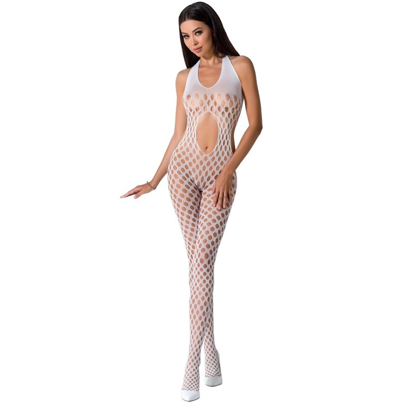 Damen bs065 Bodystocking schwarz Einheitsgröße