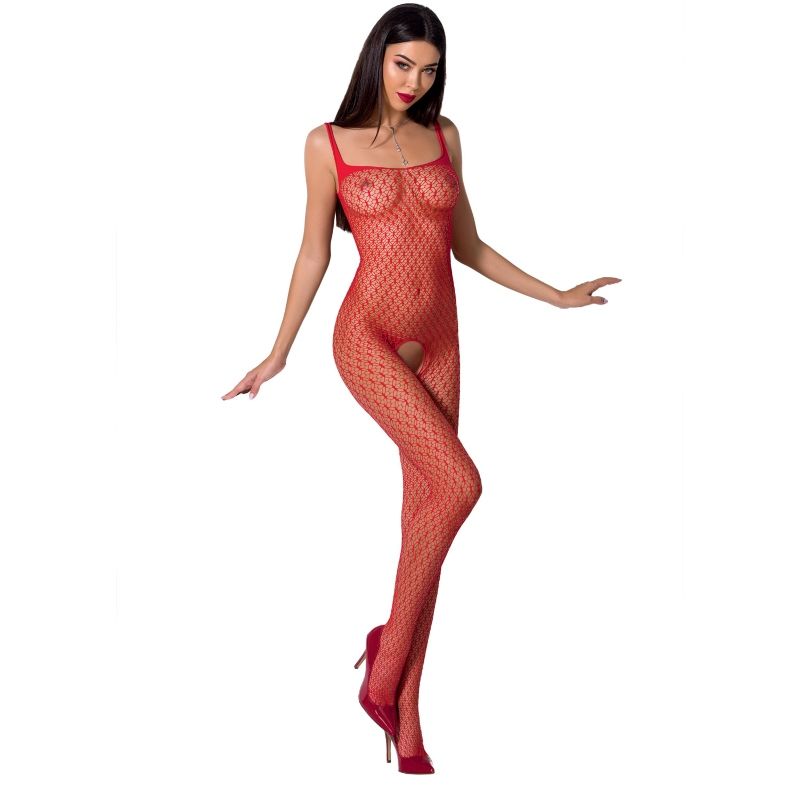 Passion Woman BS071 Bodystocking, weiß, Einzelstückgröße