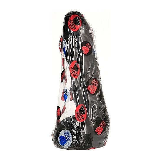 GANZ SCHWARZ - REALISTISCHER 20 CM ANALPENIS