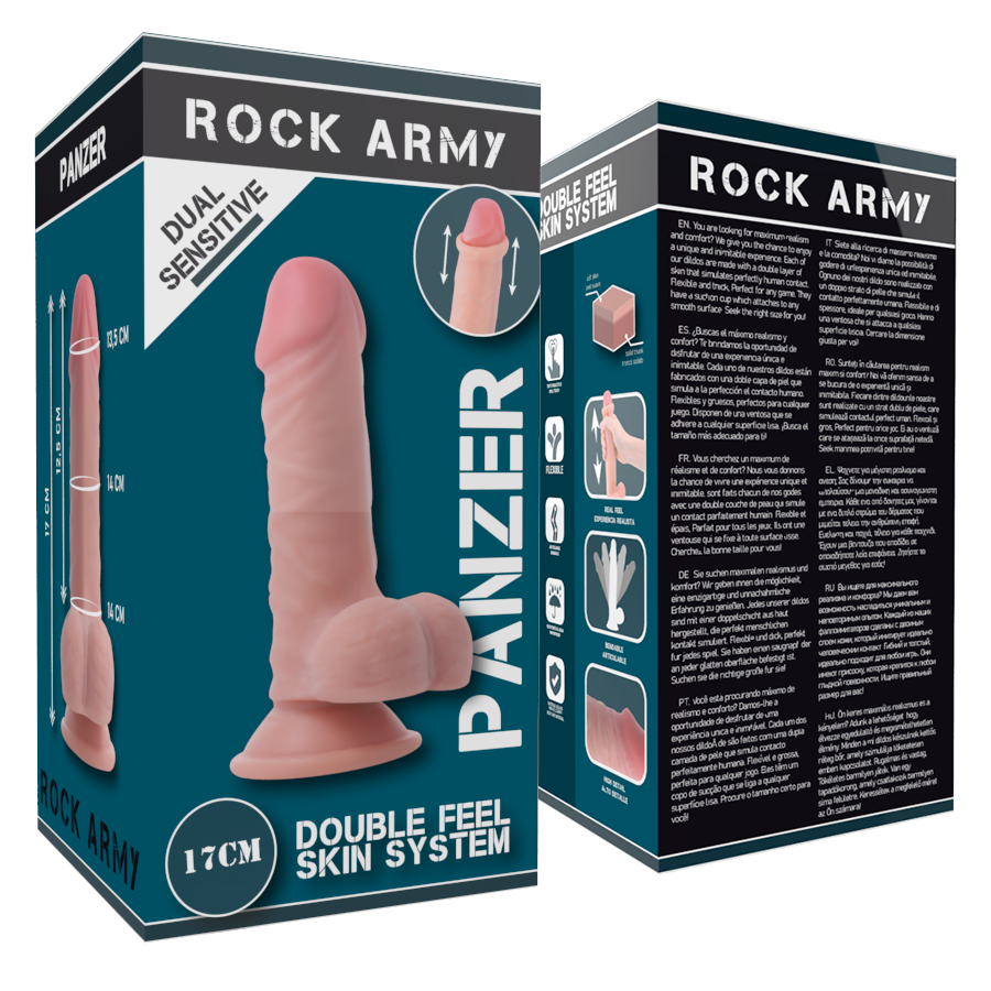 ROCKARMY - DOPPELDICHTE PANZER 17 CM -O- 4,46 CM