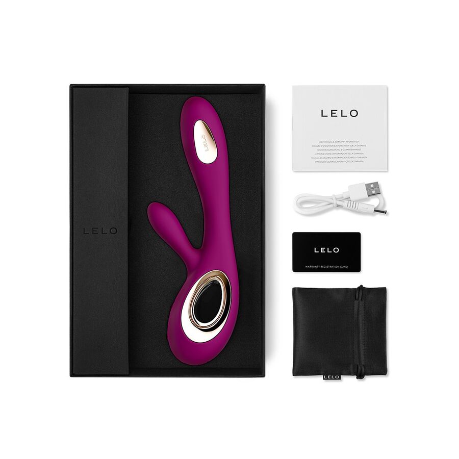 LELO - SORAYA WAVE RABBIT VIBRATOR DEEP PINK