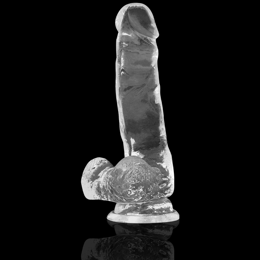Röntgenbild - Transparenter Dildo mit Kugeln 18,5 cm -O- 3,8 cm