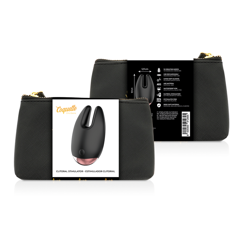 COQUETTE CHIC DESIRE - SCHWARZ/GOLD KLITORALSTIMULATOR