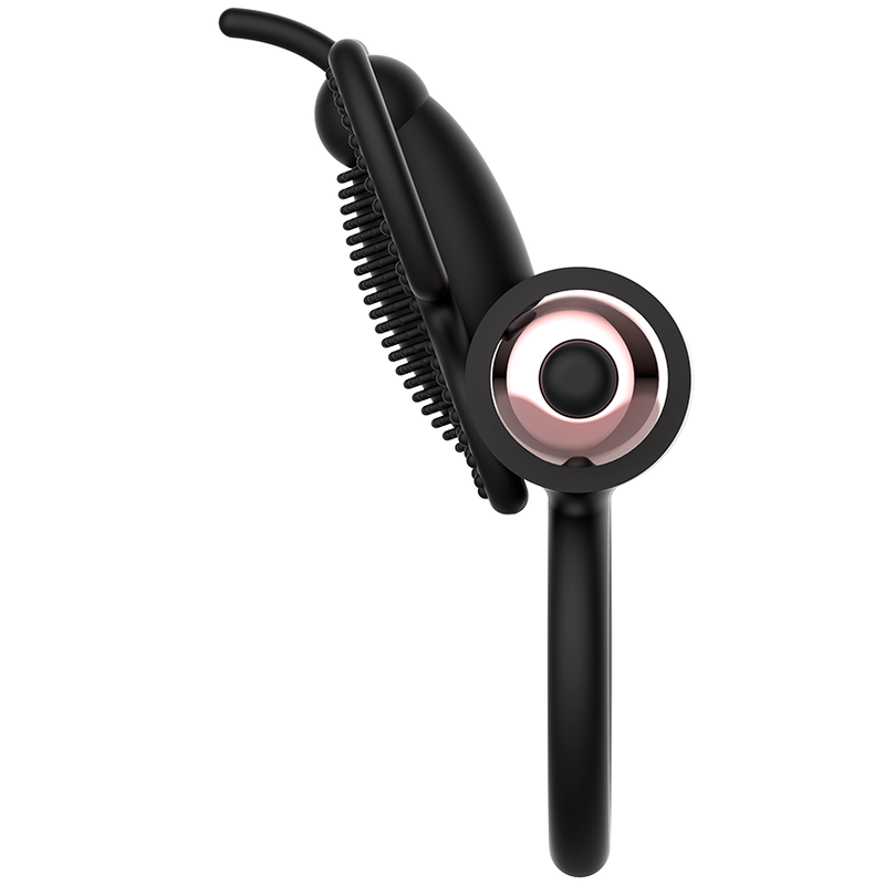 Schmetterlings-Penisring mit schwarz/goldenem Vibrator