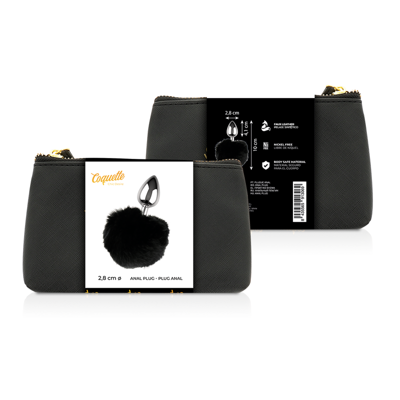 Analplug aus Metall Größe L 2,8 x 4,1 cm