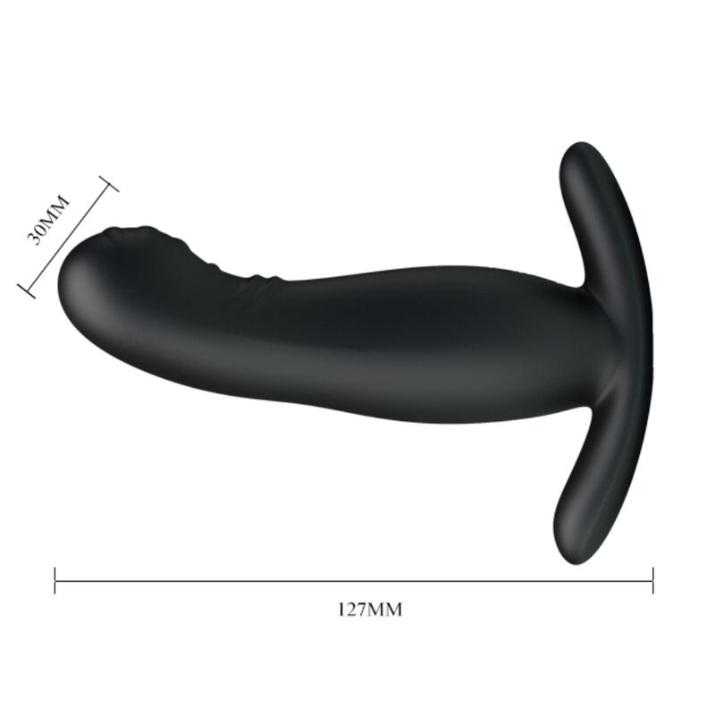 Wiederaufladbarer schwarzer Prostata-Massager