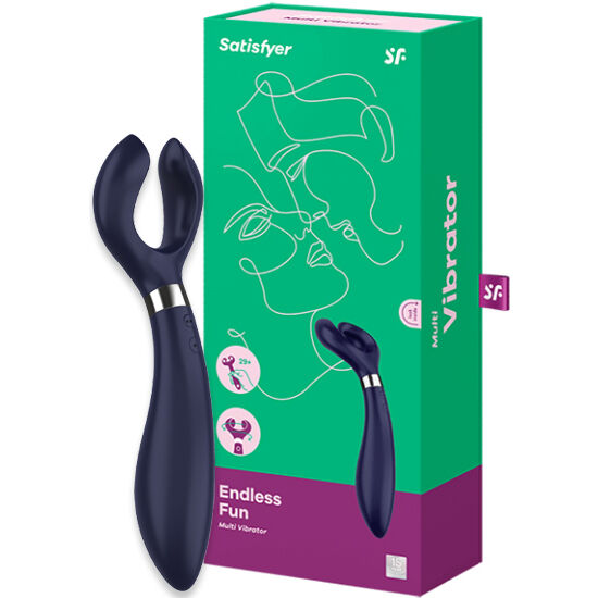 SATISFYER – ENDLOSER SPASS MULTIVIBRATOR 3 SCHWARZ