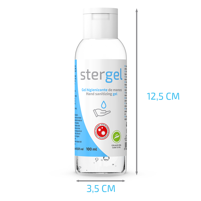 STERGEL – HYDROALKOHOLISCHES HANDDESINFEKTIONSGEL MIT ALOE VERA, 100 ml