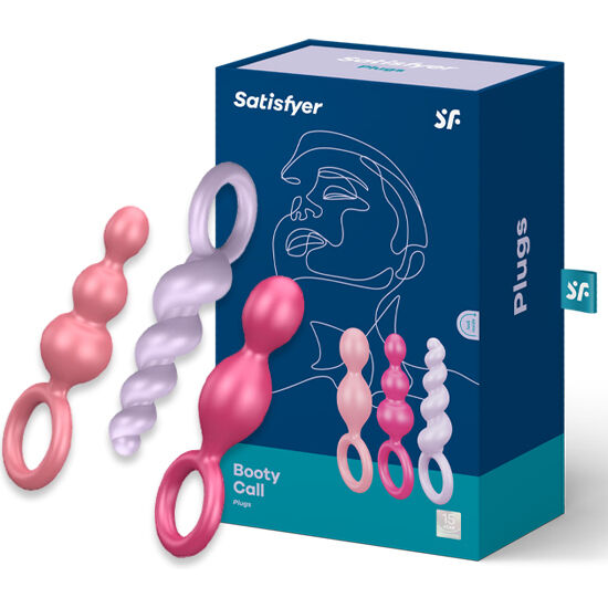 SATISFYER - 3-teiliges dreifarbiges Analplug-Set