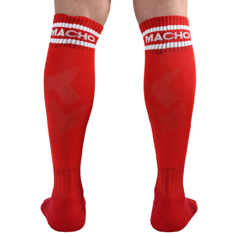MACHO - ROTE LANGE SOCKEN IN EINHEITSGRÖSSE