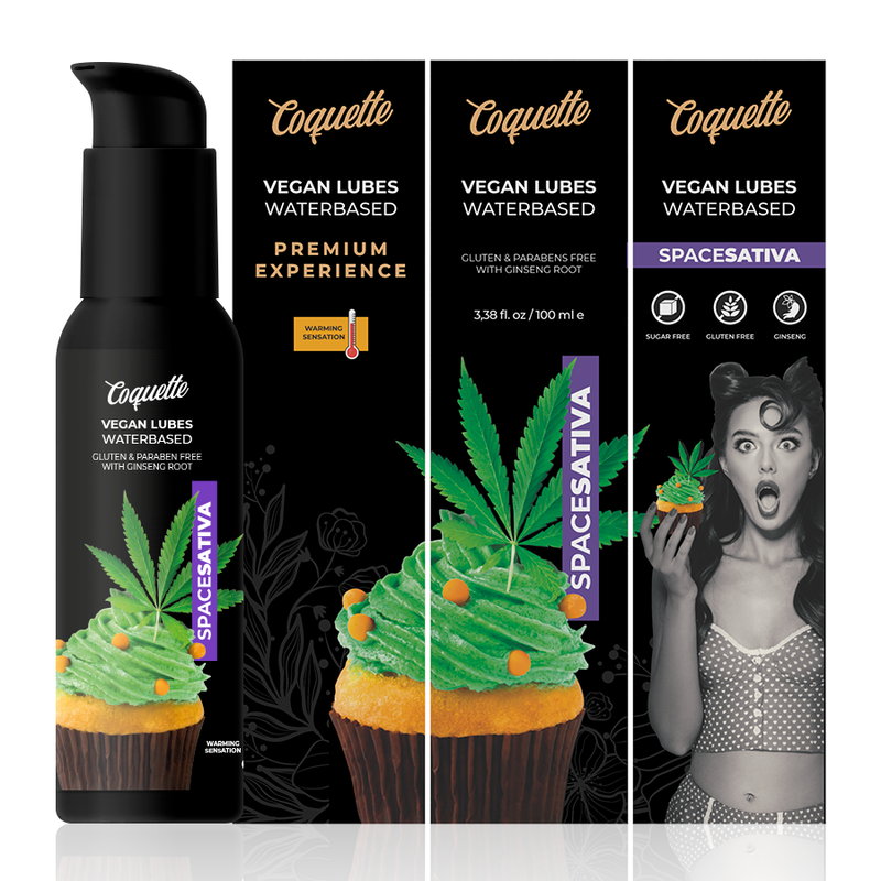 Veganes Space Sativa Premium Erlebnis Gleitgel 100 ml