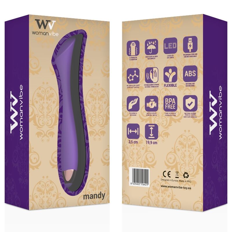WOMANVIBE - WIEDERAUFLADBARER SILIKONVIBRATOR MANDY POINT "K"